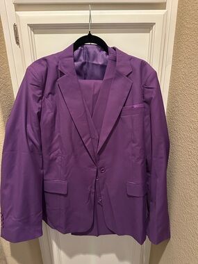 Brand New- Woman’s Purple One- Button Suit Jacket - Stylish Formal Suit